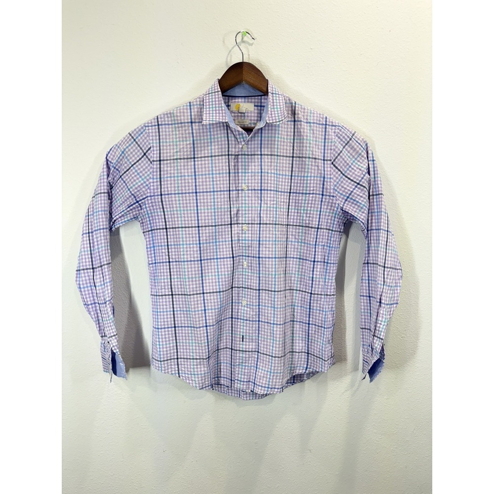 Boden Shirt Mens Size Medium Button Down Long Sleeve Preppy Plaid Multicolor